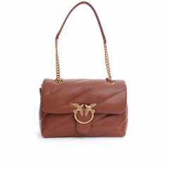 Borsa Love Puff Classic Cl Sheep Nappa 100038 donna PINKO pe Marrone
