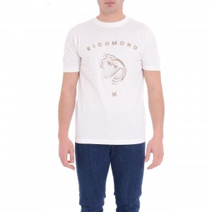 T-shirt UMP25024TS uomo JOHN RICHMOND Bianco