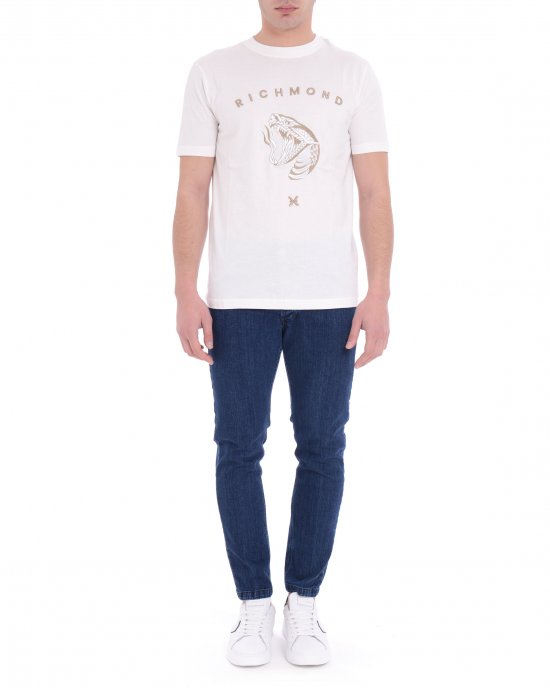 T-shirt UMP25024TS uomo JOHN RICHMOND Bianco