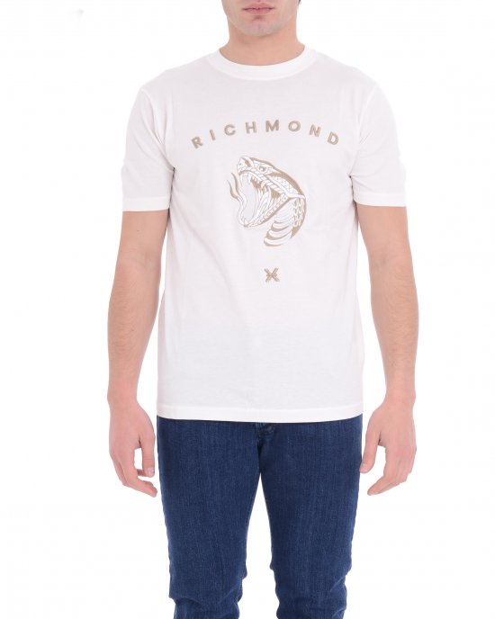 T-shirt UMP25024TS uomo JOHN RICHMOND Bianco