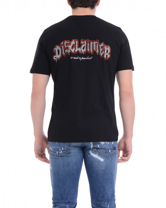 T-shirt 25EDS54834 uomo DISCLAIMER Nero