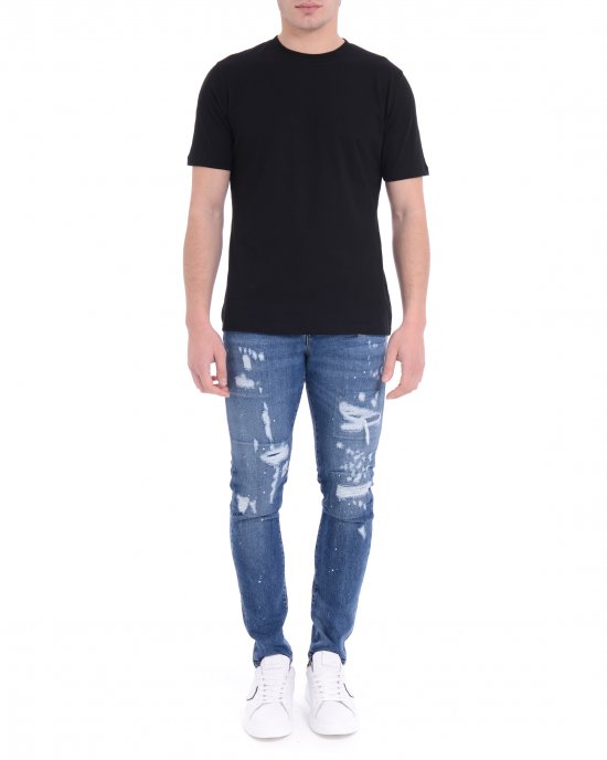 T-shirt 25EDS54834 uomo DISCLAIMER Nero