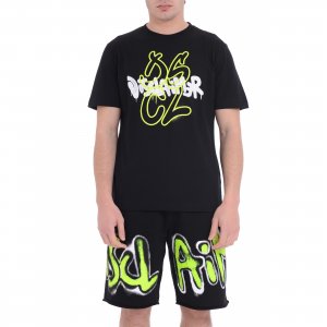 T-shirt 25EDS54829 uomo DISCLAIMER Nero
