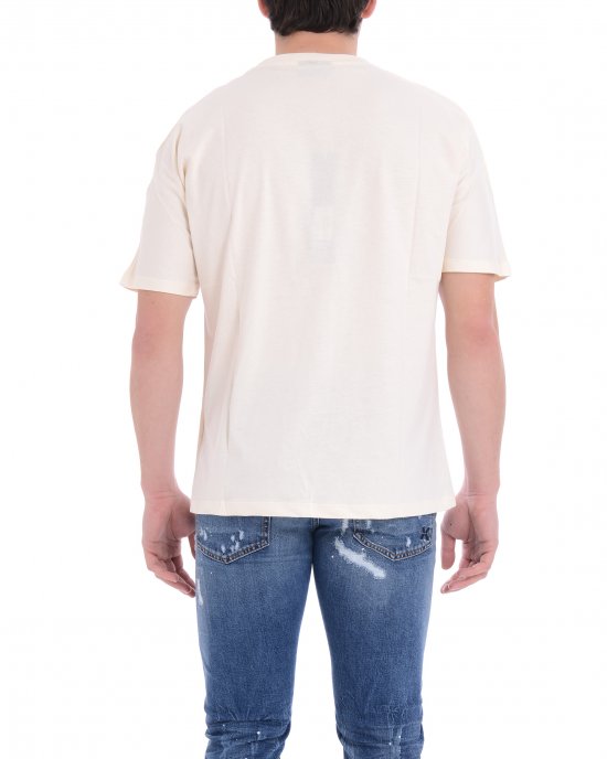 T-shirt 25EDS54897 uomo DISCLAIMER Bianco