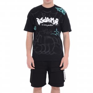 T-shirt 25EDS54897 uomo DISCLAIMER Nero