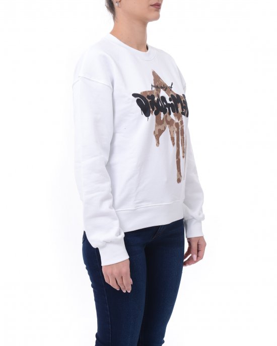 Felpa 25EDS54980 donna DISCLAIMER Bianco Felpa 25EDS54980 donna DISCLAIMER Bianco