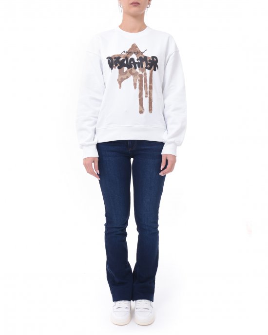 Felpa 25EDS54980 donna DISCLAIMER Bianco Felpa 25EDS54980 donna DISCLAIMER Bianco