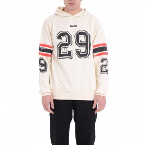Felpa 25EDS54894 uomo DISCLAIMER Avorio