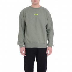 Felpa 25EDS54801 uomo DISCLAIMER Verde militare