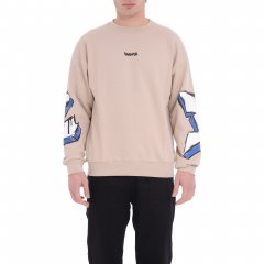 Felpa 25EDS54818 uomo DISCLAIMER Beige