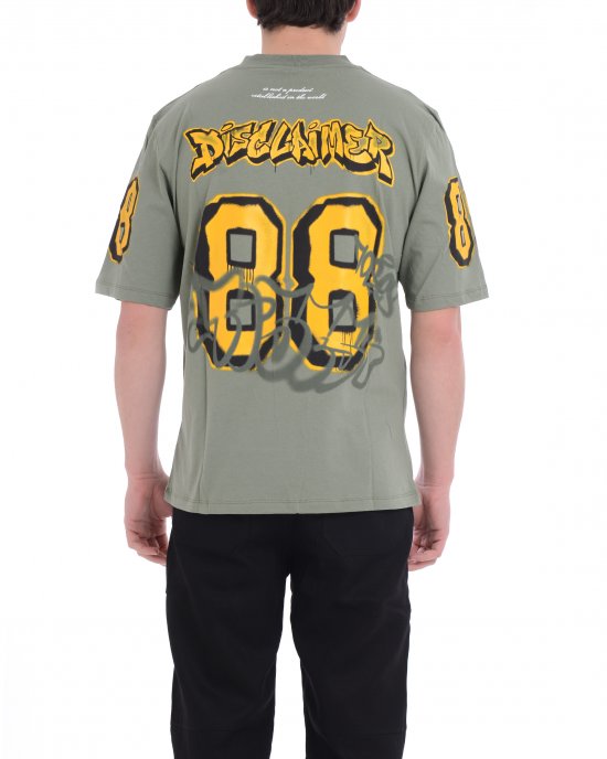 T-shirt 25EDS54890 uomo DISCLAIMER Verde