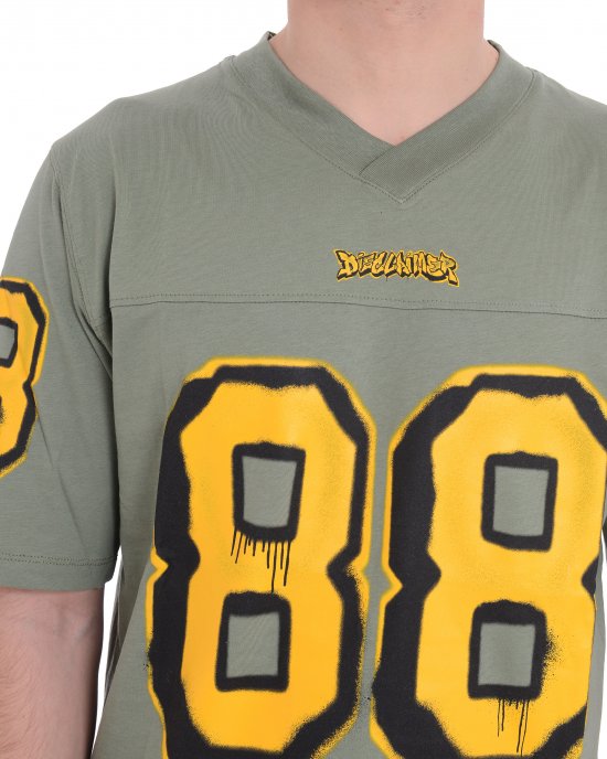T-shirt 25EDS54890 uomo DISCLAIMER Verde