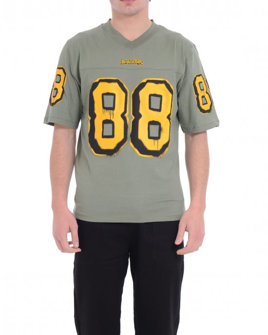 T-shirt 25EDS54890 uomo DISCLAIMER Verde