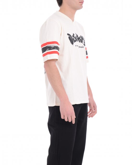 T-shirt 25EDS54889 uomo DISCLAIMER Avorio