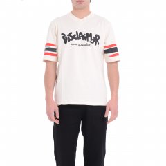 T-shirt 25EDS54889 uomo DISCLAIMER Avorio