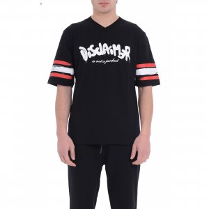 T-shirt 25EDS54889 uomo DISCLAIMER Nero
