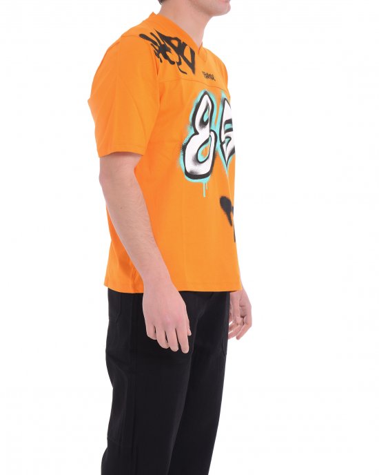 T-shirt 25EDS54891 uomo DISCLAIMER Arancione