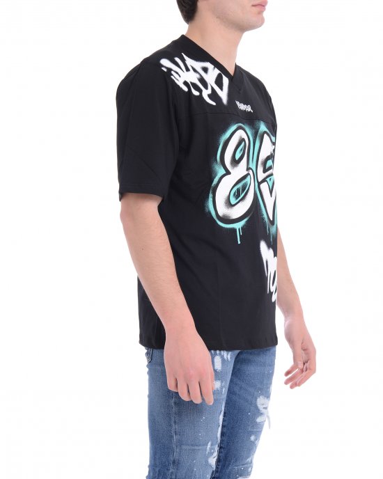 T-shirt 25EDS54891 uomo DISCLAIMER Nero