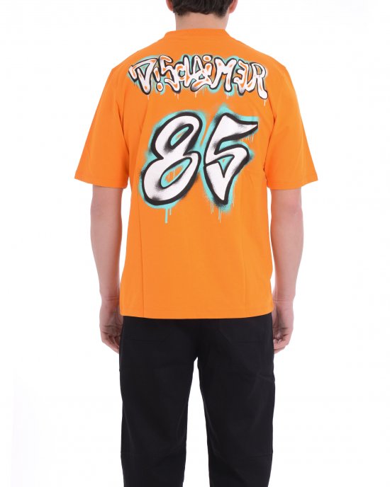 T-shirt 25EDS54891 uomo DISCLAIMER Arancione