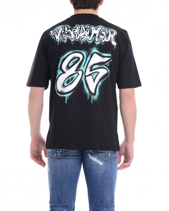 T-shirt 25EDS54891 uomo DISCLAIMER Nero