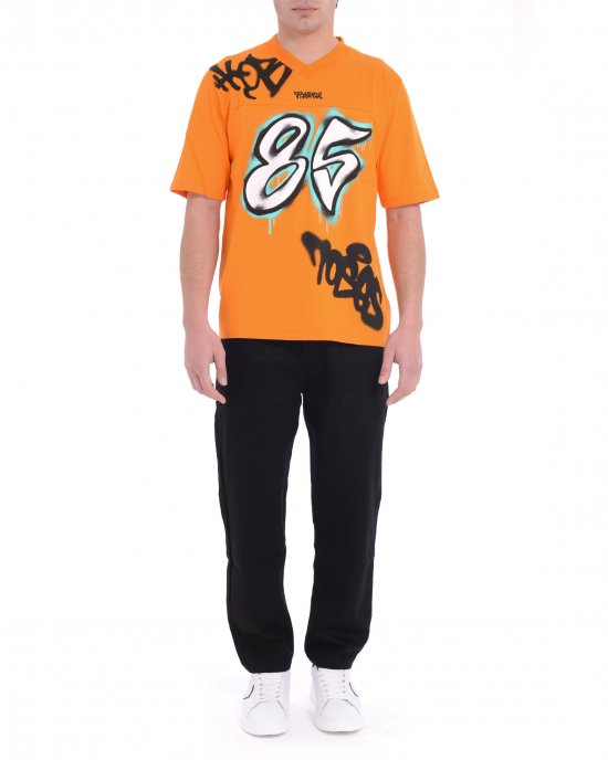 T-shirt 25EDS54891 uomo DISCLAIMER Arancione