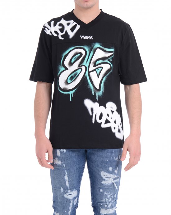 T-shirt 25EDS54891 uomo DISCLAIMER Nero