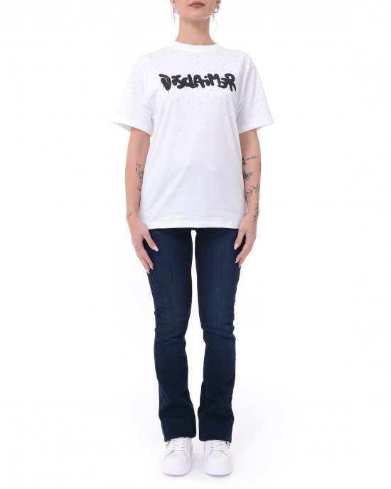 T-shirt 25EDS54927 donna DISCLAIMER Bianco T-shirt 25EDS54927 donna DISCLAIMER Bianco