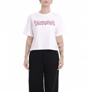 T-shirt 25EDS54917 donna DISCLAIMER Bianco