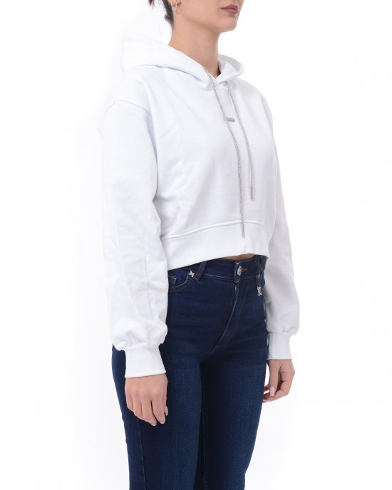 Felpa 25EDS55058 donna DISCLAIMER Bianco Felpa 25EDS55058 donna DISCLAIMER Bianco