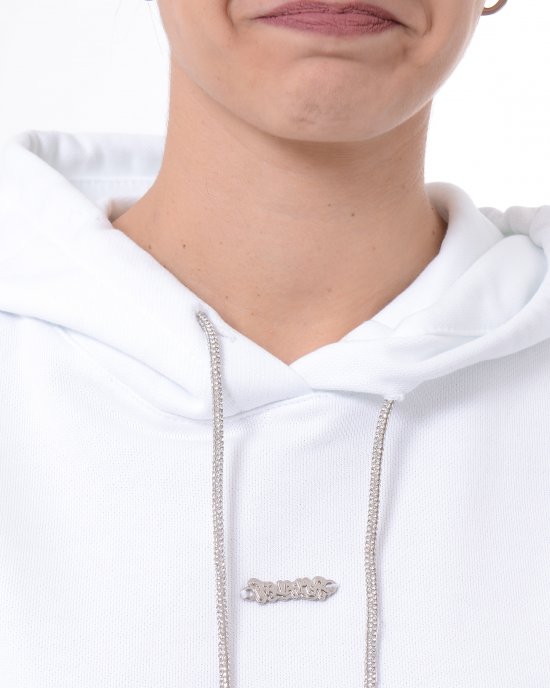 Felpa 25EDS55058 donna DISCLAIMER Bianco Felpa 25EDS55058 donna DISCLAIMER Bianco