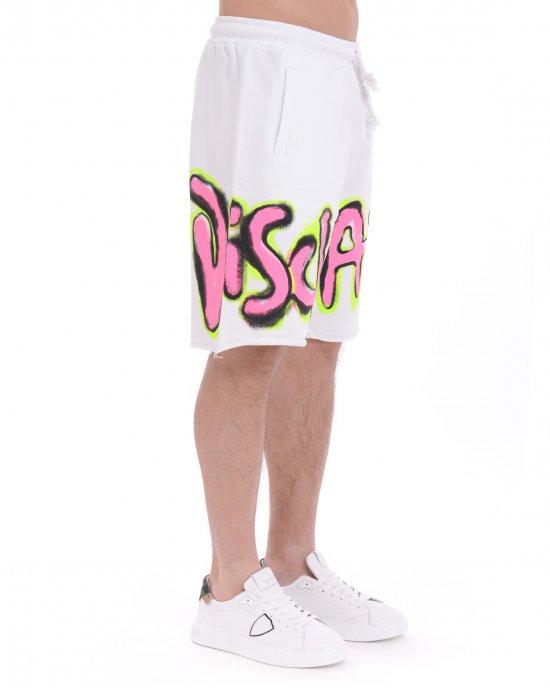 Bermuda in felpa 25EDS54816 uomo DISCLAIMER Bianco Bermuda in felpa 25EDS54816 uomo DISCLAIMER Bianco
