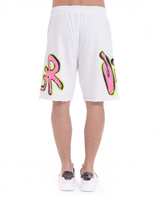 Bermuda in felpa 25EDS54816 uomo DISCLAIMER Bianco Bermuda in felpa 25EDS54816 uomo DISCLAIMER Bianco