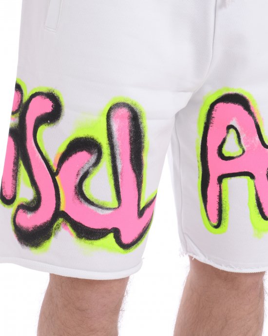Bermuda in felpa 25EDS54816 uomo DISCLAIMER Bianco Bermuda in felpa 25EDS54816 uomo DISCLAIMER Bianco