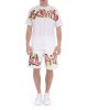 Bermuda in felpa 25EDS54816 uomo DISCLAIMER Bianco Bermuda in felpa 25EDS54816 uomo DISCLAIMER Bianco