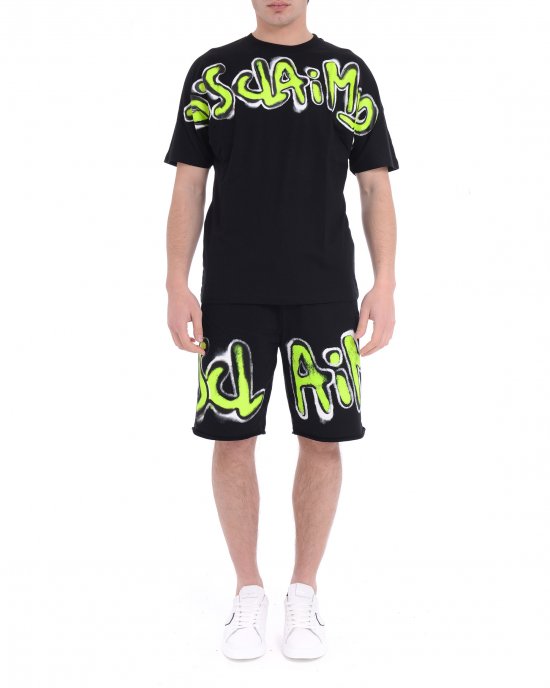 Bermuda in felpa 25EDS54816 uomo DISCLAIMER Nero Bermuda in felpa 25EDS54816 uomo DISCLAIMER Nero