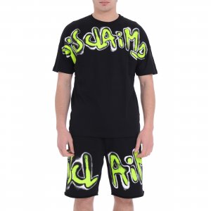 T-shirt 25EDS54815 uomo DISCLAIMER Nero