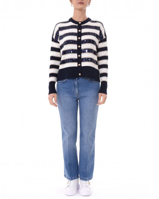 Cardigan Vale 2511341013200 donna PENNY BLACK Bianco Cardigan Vale 2511341013200 donna PENNY BLACK Bianco