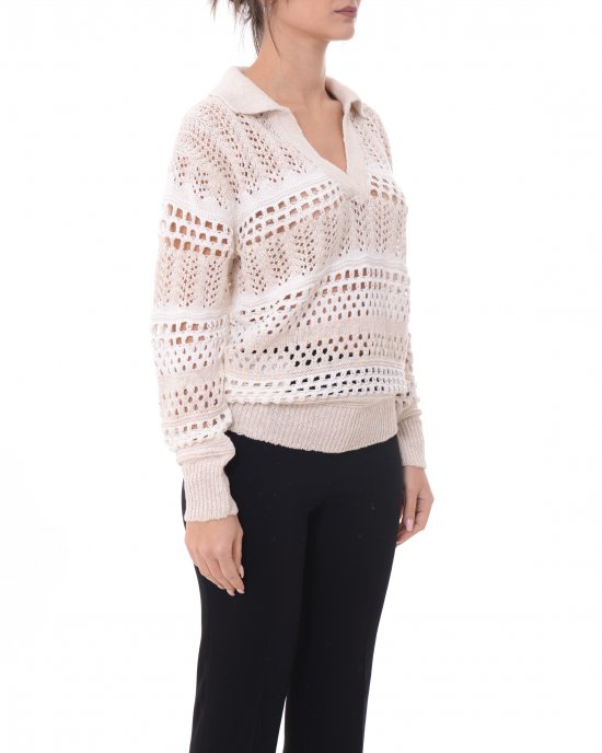 Maglia Gorzano 104946 donna PINKO Avorio Maglia Gorzano 104946 donna PINKO Avorio
