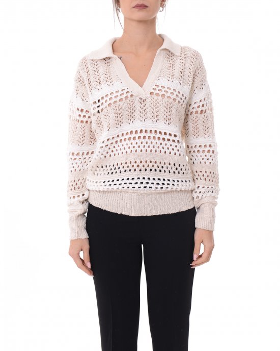 Maglia Gorzano 104946 donna PINKO Avorio Maglia Gorzano 104946 donna PINKO Avorio