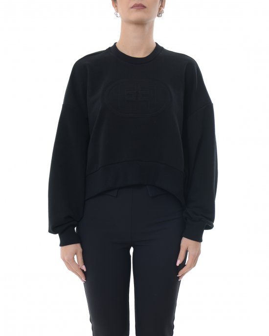 Felpa MD00551E2 donna ELISABETTA FRANCHI Nero Felpa MD00551E2 donna ELISABETTA FRANCHI Nero