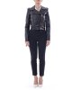 Giacca in pelle GD47Z51E2 donna ELISABETTA FRANCHI Nero
