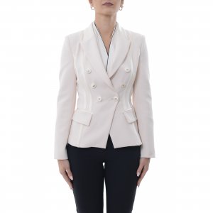 Giacca GI14251E2 donna ELISABETTA FRANCHI Avorio