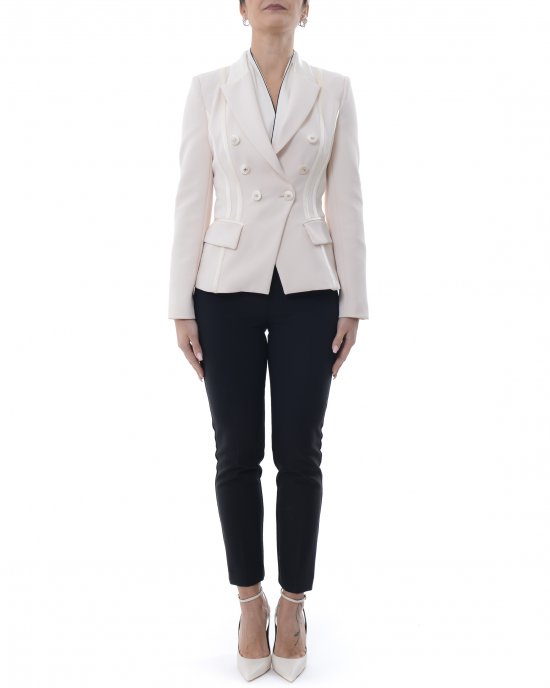 Giacca GI14251E2 donna ELISABETTA FRANCHI Avorio Giacca GI14251E2 donna ELISABETTA FRANCHI Avorio