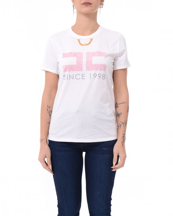 T-shirt MA03351E2 donna ELISABETTA FRANCHI Bianco T-shirt MA03351E2 donna ELISABETTA FRANCHI Bianco