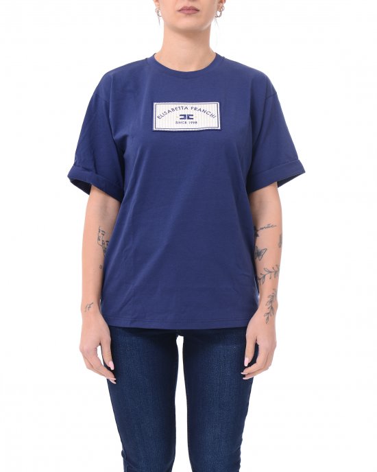 T-shirt MA03551E2 donna ELISABETTA FRANCHI Blu T-shirt MA03551E2 donna ELISABETTA FRANCHI Blu