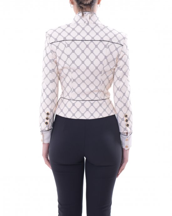 Giacca GIS5151E2 donna ELISABETTA FRANCHI Avorio Giacca GIS5151E2 donna ELISABETTA FRANCHI Avorio