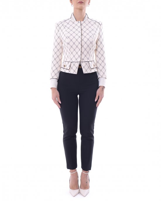 Giacca GIS5151E2 donna ELISABETTA FRANCHI Avorio Giacca GIS5151E2 donna ELISABETTA FRANCHI Avorio