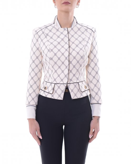 Giacca GIS5151E2 donna ELISABETTA FRANCHI Avorio Giacca GIS5151E2 donna ELISABETTA FRANCHI Avorio