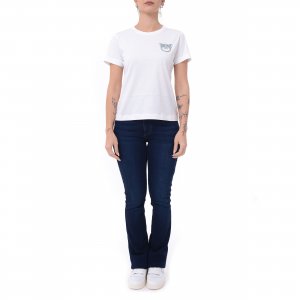 T-shirt Nambrone 103320 PINKO donna pe Bianco