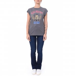 T-shirt Marrakech Tinto Old A2DA 104603 PINKO donna Grigio